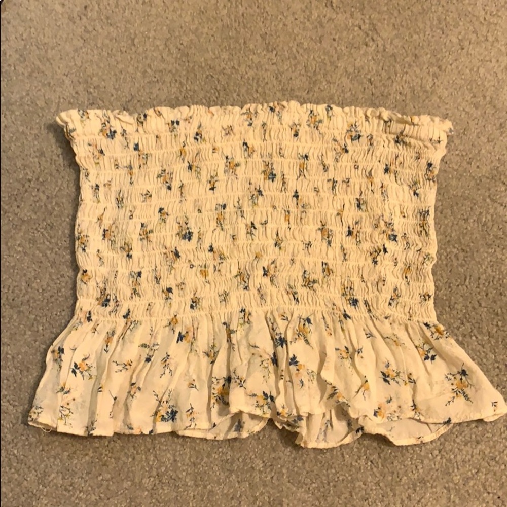 American Eagle Floral tube top